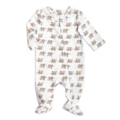 Aden + Anais Elephants Hatch Footie - Brown