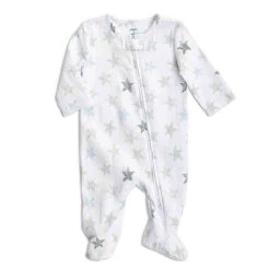 Aden + Anais Stars Hatch Footie - Mint