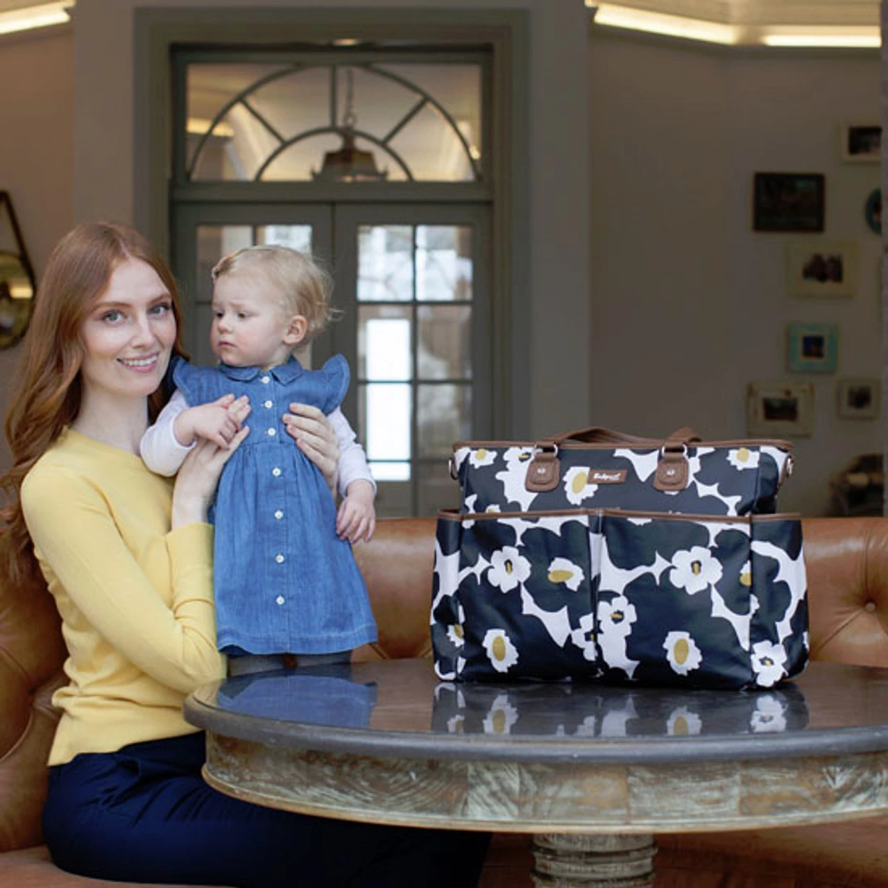 Babymel Bella Diaper Bag - Black Floral 6 Babymel Bella Diaper Bag - Black Floral - Image 6