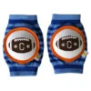 Crawlings Baby Knee Pad - Cobalt Blue Striped Football