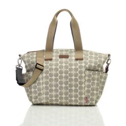 Babymel Evie Diaper Bag - Grey Floral Dot