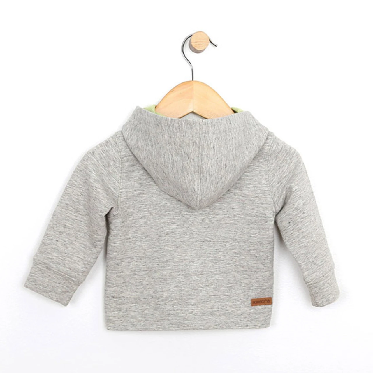 Robeez French Terry Knit Jacket + Pants - Oatmeal Brown 2 Robeez French Terry Knit Jacket + Pants - Oatmeal Brown - Image 2