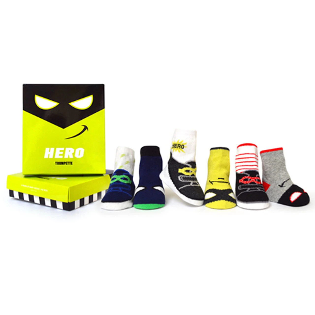Trumpette Hero Socks - 6 Pack - 0-12 Months 1 Trumpette Hero Socks - 6 Pack - 0-12 Months