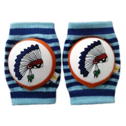 Crawlings Baby Knee Pad - Indigo Indian Chief