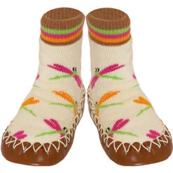 Konfetti Moccasin - Tan Dragonflies