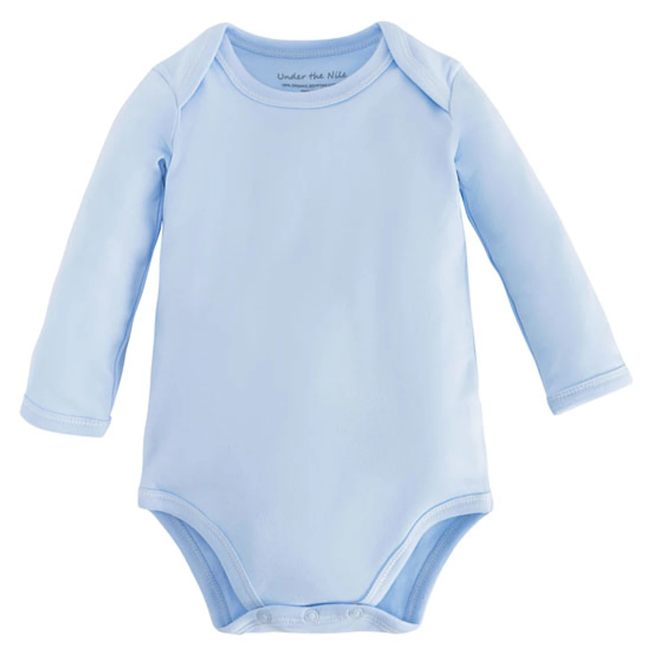 Under The Nile L/S Lap Shoulder Babybody - Blue 1 Under The Nile L/S Lap Shoulder Babybody - Blue