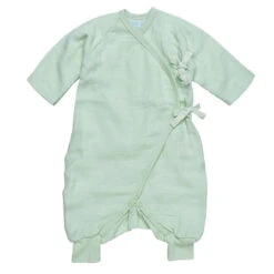 Under The Nile Muslin Side Tie Kimono - Sage