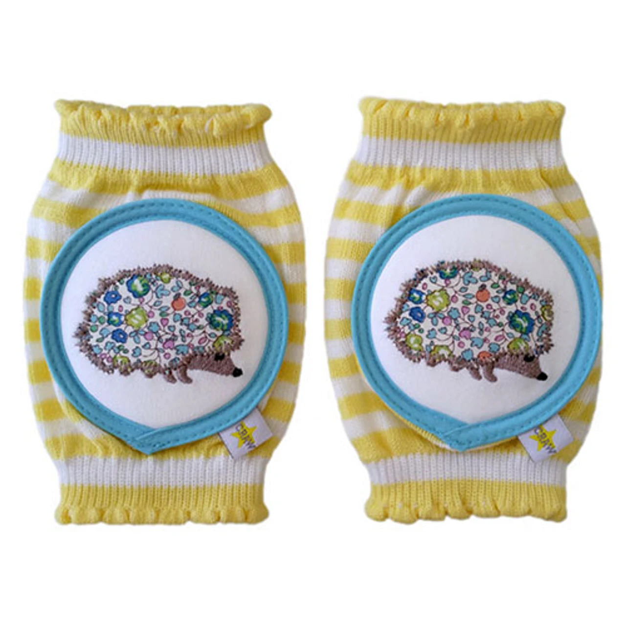 Crawlings Baby Knee Pad - Lemonchello Porcupine 1 Crawlings Baby Knee Pad - Lemonchello Porcupine