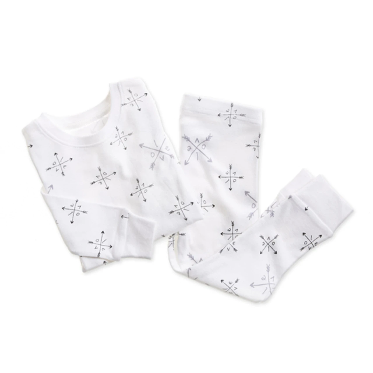 Aden + Anais 2 Piece Cotton Pajamas - Love Struck 2 Aden + Anais 2 Piece Cotton Pajamas - Love Struck - Image 2