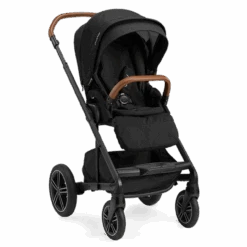 Nuna MIXX Next Stroller + Infant Bassinet With Stand -Travel Tots Outlet Store MIXXnext Caviar Angle US 61929.1646940082