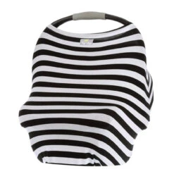 Itzy Ritzy Mom Boss 4-in-1 Nursing Cover - Black/White Stripe