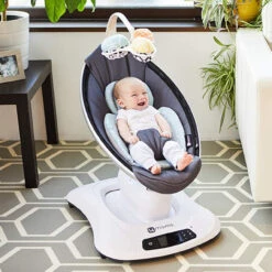 4moms Reversible Newborn Insert - Aqua/Dark Grey -Travel Tots Outlet Store NB INSERT COOL MESH 2 copy 35214.1625764271