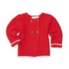 Elegant Baby Cardigan - Red