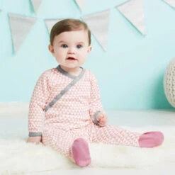 Skip Hop Petite Triangles Side Snap Footie - Pink 3 Skip Hop Petite Triangles Side Snap Footie - Pink -Travel Tots Outlet Store Snap Footie Triangles Pink Life 92263.1530571663