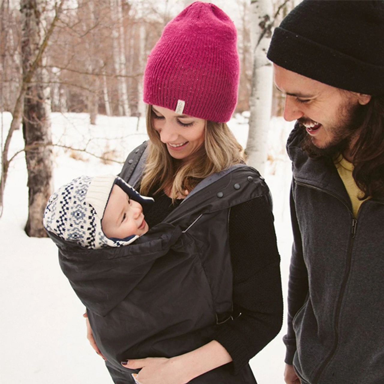 Ergo Baby Winter Weather Cover - Black 2 Ergo Baby Winter Weather Cover - Black - Image 2