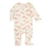 Aden + Anais Snuggle Knit Zip Footie - Rosettes