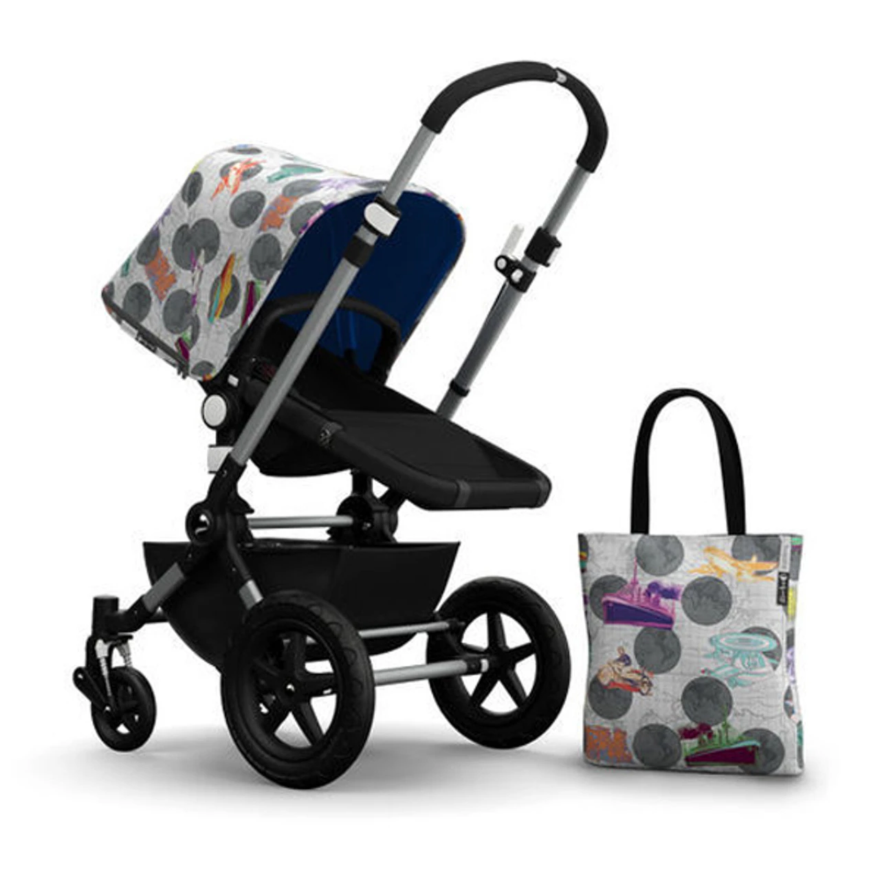 Bugaboo Cameleon 3 Andy Warhol Accessory Pack - Globetrotter/Royal Blue 1 Bugaboo Cameleon 3 Andy Warhol Accessory Pack - Globetrotter/Royal Blue