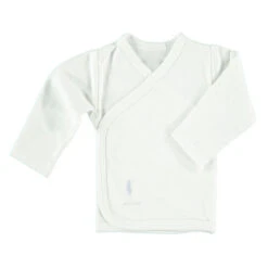 Pure Baby Preemie Long Sleeve Kimono Top - Blue Feather