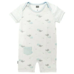 Kushies Boy's Romper - White