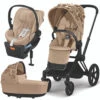 Cybex PRIAM 4 Stroller With Cloud Q And Cot - Simply Flowers