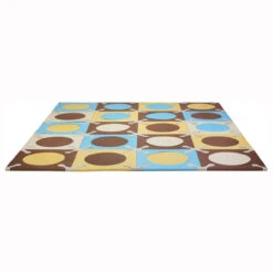 Skip Hop Playspot - Interlocking Foam Tiles - Blue/Gold