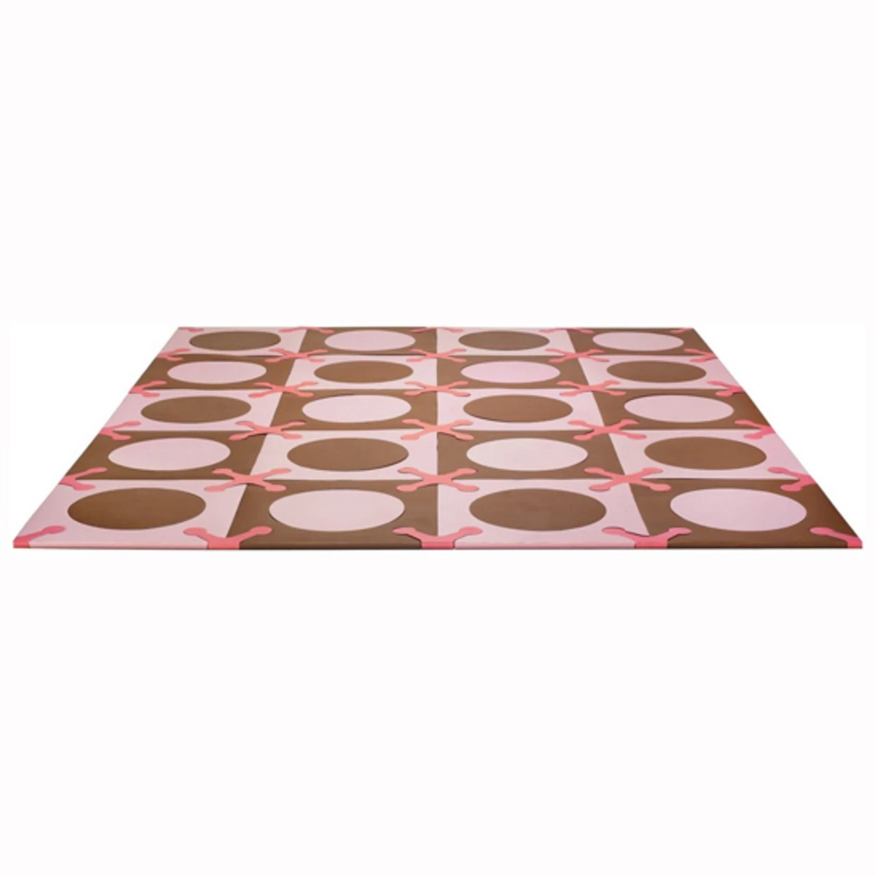 Skip Hop Playspot - Interlocking Foam Tiles - Pink/Brown 1 Skip Hop Playspot - Interlocking Foam Tiles - Pink/Brown