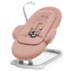 Stokke Steps Bouncer -Travel Tots Outlet Store soft coral baby boucer for steps copy 98313.1571875889 60733.1579558044